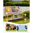 thumbnail image 3 of KFFKFF Outdoor Wooden Mud Kitchen for Kids 3+ years Natural Fir, 3 of 9