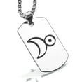 thumbnail image 1 of Stainless Steel Platinum Alchemy Symbol Dog Tag Pendant Necklace, 1 of 3