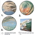thumbnail image 3 of Designart "Waves of Rolling Surf I" Abstract Framed Wall Art Decor - Modern Green Abstract Modern Waves Bedroom Framed Canvas Wall Art, 3 of 6