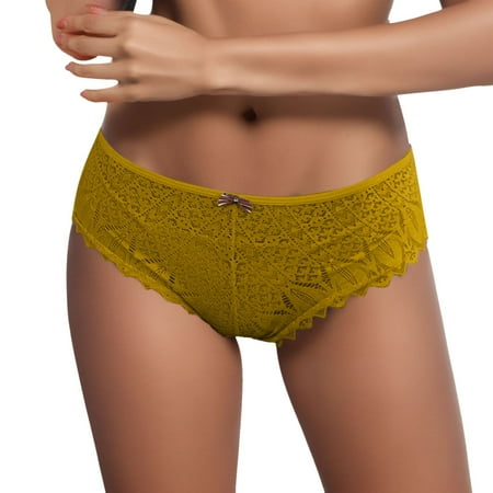 Panties For Women Crochet Lace Lace Up Panty Sexy Hollow Out Underwear Stockings for Women Lingerie