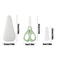 thumbnail image 3 of Portable Ceramic Safety Scissors with Cover,ABS Handle Youngster Food Cutting Shears for Baby Food Preparation,Easy Clean Kitchen Tool for Travel,Camping and Home Use,Practical Gift for New Parents, 3 of 7