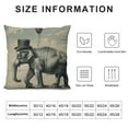 thumbnail image 5 of ONETECH Decorative  Throw Pillow Covers with Elephant Patterns - Modern Farmhouse Pillowcase with Rustic  Textured Cushion Cover for Sofa Couch Bed, 5 of 5