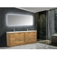 thumbnail image 2 of Alma Allier 84" Gloss White Vanity With A Integrated Sink, 2 of 12