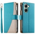 thumbnail image 1 of Funda cartera GANGXUN para Xiaomi Poco X7 Pro , cuero PU con tarjetero, cremallera, correa de mano, soporte y protección 528°, 1 of 6