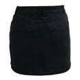thumbnail image 3 of Falda George para Mujer Corta de Mezclilla con Bolsas Funcionales Negro Talla G, 3 of 4