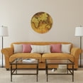 thumbnail image 3 of Empire Art Direct "Hemisphere B" Circular Gold Canvas Round Wall Art, 24" Diameter, Ready to Hang, 3 of 8