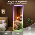 thumbnail image 3 of Hasipu 79"x35" Full Length Mirror with Lights - LED RGB Bluetooth Floor Mirror with Stand, Wall Mount & Free Standing 7 Colors for Bedroom, Living Room, Cloakroom, 3 of 7