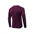 thumbnail image 3 of Men's Cool Dry Fit Long Sleeve Compression Shirts, Active Sports Base Layer T-Shirt, Breathable Sweat-wicking Athletic Workout Shirt, 3 of 3