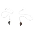 thumbnail image 1 of 1 Pair Temperature Sensing Color Changing Necklace Matching Heart Wing Necklace, 1 of 8