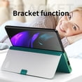 thumbnail image 5 of K-Lion for Samsung Galaxy Z Fold 3 7.6 Inch Hybrid Case, Luxury PU Leather Plating Mirror PC S Pen Holder Slot Hand Strap Stand Function Cover Shockproof Protective Folio Case, Green, 5 of 7