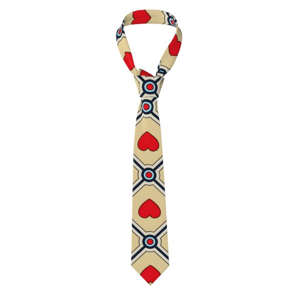 Men's Tie, Checkered Texture Floral Printed Tie Fashionable Wedding Party Best Man Suit Tie Work Tie Male Birthday Gift