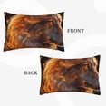thumbnail image 2 of Lsque Gold Flame Pattern Wolf Pattern Pillow Case – Soft & Cozy Throw Pillow Cover, Hypoallergenic Cushion Case for Sleeping Women with Envelope Closure-20"x30", 2 of 6