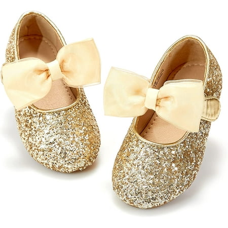 Toddler Little Girl Princess Dress Shoes-Mary Jane Flats for Girl Party School Shoes.