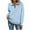 Blue, variant on Sweatshirts Jackets for Women 1/4 Zip Casual Pullover Turndown Collar Loose Workout Long Sleeve Fall Tops