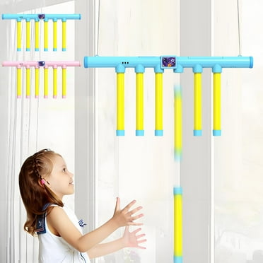 Catching Sticks Game for Kids and Adults, Catch Games Reflexes Training Toy, Hand-Eye Coordination Games, Falling Sticks Toy, Family Interactive Game Toy for Kid (Blue)