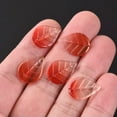 thumbnail image 4 of U8MO 10pcs 18x13mm Leaf Shape Crystal Glass Top Drilled Pendants Loose Beads-Rose, 4 of 4