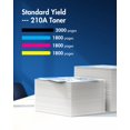 thumbnail image 3 of Cartuchos de tóner OLORVA 210A 210X, paquete de 4 para HP Laserje Pro, 3 of 6