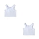 thumbnail image 4 of Chaleco corto Qarigey para mujer Camisetas sin mangas de verano Sujetador Sexy ajustado Blanco/2XL, 4 of 6