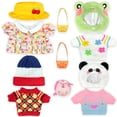 thumbnail image 1 of Set Navideño/Festivo de Ropa para Peluche de Capibara 26.5 cm (10.4"), 11 Piezas con Sombreros y Suéteres/Vestido + Mini Bolsas, Ideal para Regalo y Fotos de Temporada (No Incluye Peluche), 1 of 5