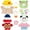 yellow, variant on 11PCS Plush Dress-Up Clothes & Accessories Set for 10.2 Inch Capybara Stuffed Animal, 4 Hats + 3 Mini Bags + 3 Knit Sweaters + 1 Dress, Mix & Match Outfit Kit