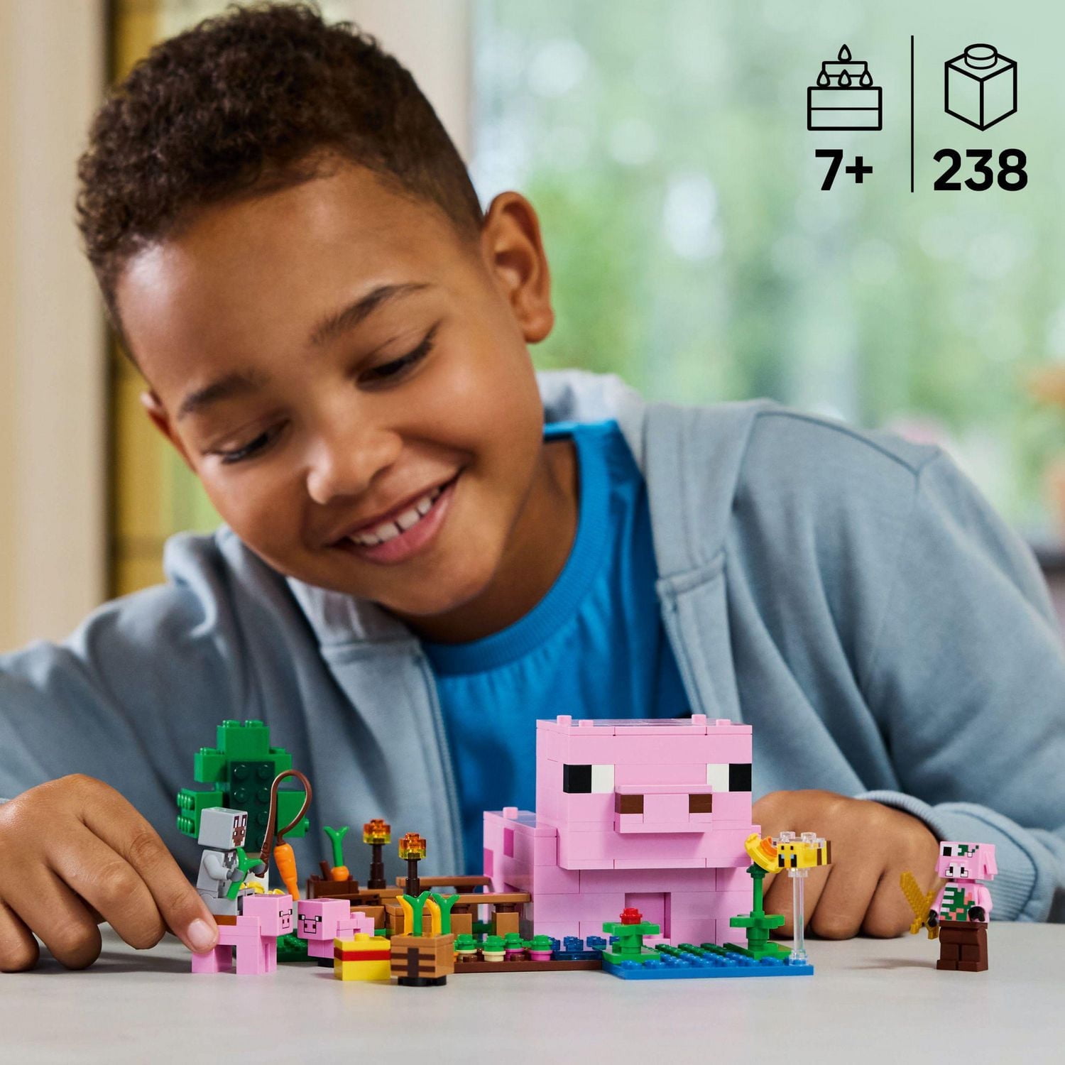 LEGO Minecraft La maison porcelet 21268 Ensemble de construction (238 pièces) Comprend 238 pièces, 7+ ans