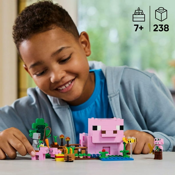 LEGO Minecraft The Baby Pig House Toy Figures and Playset
