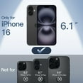 thumbnail image 2 of JETech Ultra Slim (0.35mm Thin) Case for iPhone 16 6.1 Inch, Camera Lens Full Protection, Lightweight Matte Finish PP Hard Minimalist Cover (Black), 2 of 6