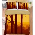 thumbnail image 1 of 3D Cartoon Sunset Sky Forest Funda nórdica Juego de cama Funda nórdica, 1 of 3