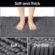 thumbnail image 4 of Felpudo HOMEIDEAS para entrada interior, chenilla, 90 x 60 cm, gris, 4 of 8