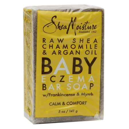 SheaMoisture Baby Eczema Bar Soap Raw Shea Chamomile & Argan Oil5.0 oz.(pack of