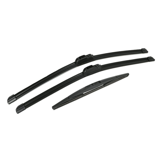 Unique Bargains 3 Pcs 22' 22' 12' Front Rear Windshield Wiper Blade Set Fit for Chevrolet Tahoe with J / U Hook Black