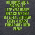 thumbnail image 3 of CafePress - Birthdays Are A Big Deal To Leap Year Babies Long Sleeve T Shirt - Mens Hooded Shirt, 3 of 3