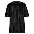 thumbnail image 5 of Plus Size Shirt for Women Sequin Shiny Tops Casual Short Sleeve Blouses Trendy Tshirt Outfit, 5 of 6