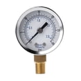 thumbnail image 1 of Manomètre Utilitaire 0-30 Psi 0-2 Bar Basse Pression Manomètre Hydraulique Double Échelle Manomètre 1/8 Pouces Filetage BSPT pour Carburant, Performance Durable, 1 of 5