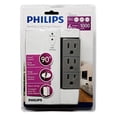 thumbnail image 1 of Philips 6 Outlet Swiveling Wall Tap Surge Protector, 1000 Joules, 1 of 1