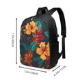 thumbnail image 4 of YFYANG 17" Laptop Backpack, Tropical Floral Patterns Fashion Travel Work Backpack with USB and Headphone Cable Interface for Men and Women, 4 of 8