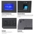 thumbnail image 4 of Riwcyla Biometric Fingerprint Password Time Attendace Machine Employee Checking,in Time Recorder Reader with 2.8 Inch TFT Screen Multi,language Support USB Disk Data Download, 4 of 6