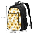 thumbnail image 4 of Yiaed Sunflowers Print Laptop Backpack,Business Travel Durable Laptops Backpack with USB Charging Port,Water Resistant College Computer Bag, 4 of 5