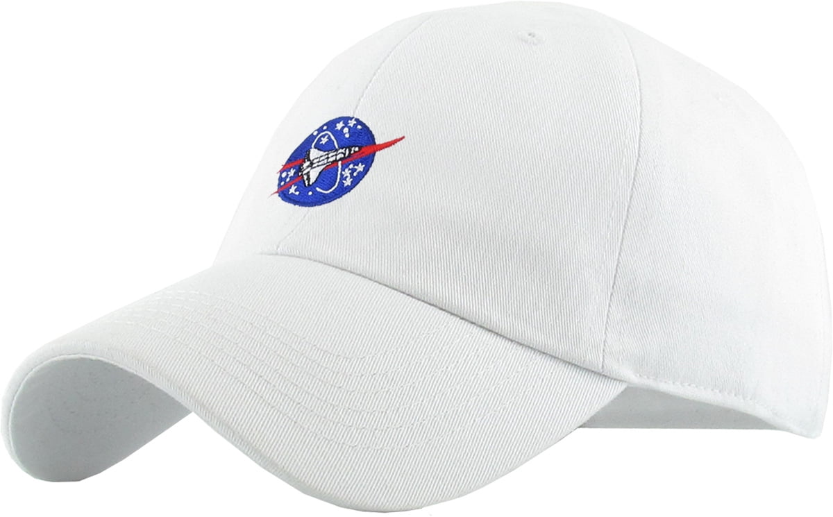 Spaceship White Dad Hat Baseball Cap 