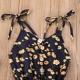 thumbnail image 3 of Gupgi Baby Summer Floral Printed Spaghetti Straps Button Open Jumpsuits, 3 of 5