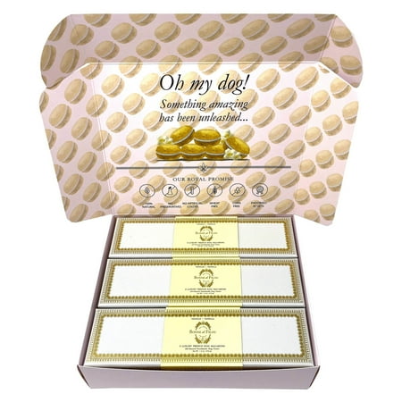 UPC: 0850011460160 | Combo Gift Pack of 3-Boxes Dog Macarons (3x Vanilla) – Count of 18