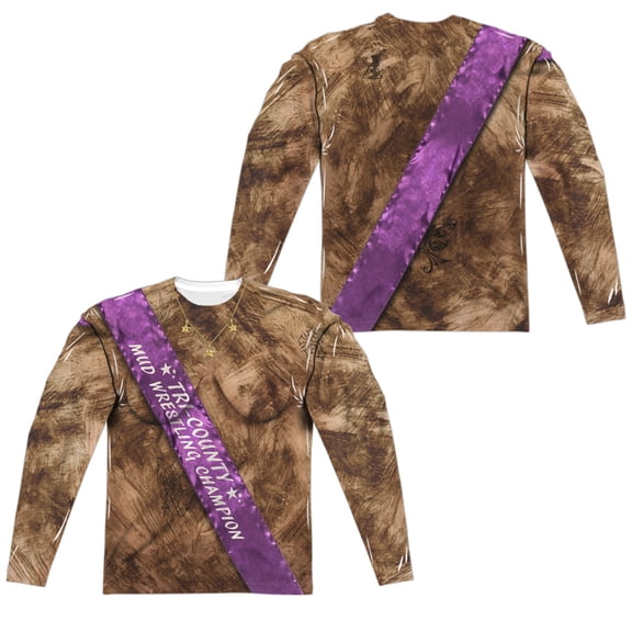 Mud Wrestling Champ (Front - Back Print) - Regular Fit Long Sleeve Shirt - XXX-Large