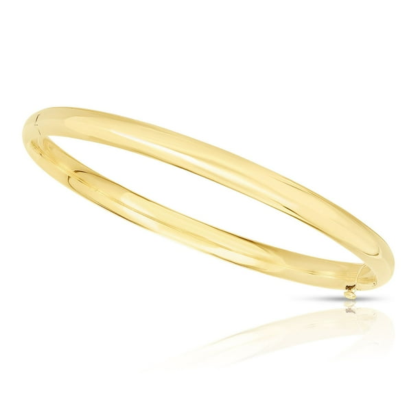 High Polished Hollow Bangle Bracelet in 14K Gold - Samsclub.com