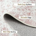 thumbnail image 4 of HOMERRY 10' x 13' Area Rug for Living Room Washable Indoor Bedroom Vintage Floral Carpet for Room Decor, Pink, 4 of 7