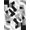 Black Gray White, Pattern 15, variant on ODIKA 8'x10' Washable Area Rug Non-Slip Chair-Friendly Mat Abstract Contemporary Interlocking Shapes Minimalist Motif Grey Flowing Dynamic for Dining Room, Large Office, Lounge