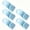 Blue, variant on 5-100 PCS Space Saving Hanger Connector Hooks, Maximize Closet Space With Stackable Hanger Connectors. Easy Snap-On Design For Organized Wardrobe