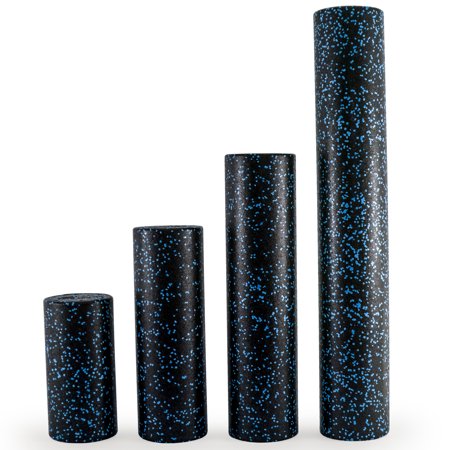 ProsourceFit High Density Speckled Foam Roller 12x6-in, Black/Blue
