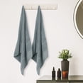 thumbnail image 4 of Juego de 2 toallas de baño REGALWOVEN, toallas de baño de malla de algodón suave, altamente absorbentes y de secado rápido, gris 28' x 56', 4 of 7