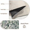 thumbnail image 6 of Round Area Rugs Collection 3 Ft, Teal Green Eucalyptus Leaves Non-Slip Residential Carpet, Spring Plants Country Beige Indoor Crawling Mats Doormat Runner Rugs Play Mat for Bedroom, 6 of 8