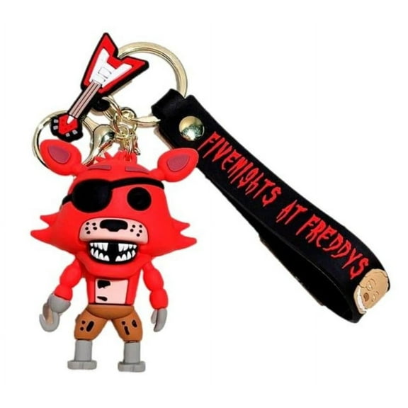 Five Nights at Freddy's Foxy 3D Silicone Charm Keychain Keyring